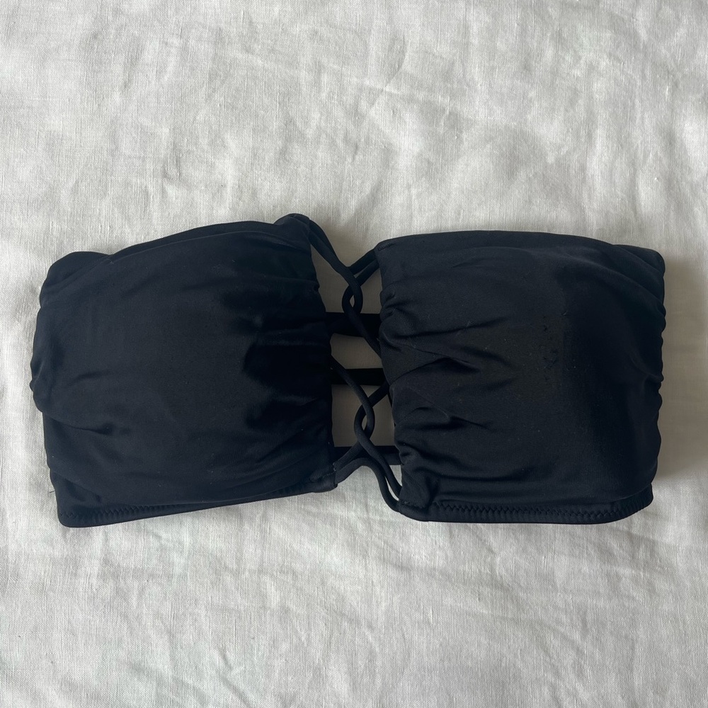 Victoria's Secret | Black Strapless Bikini Top